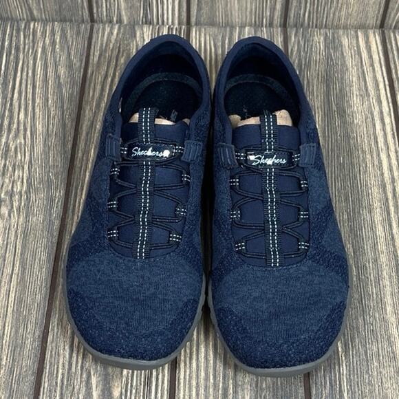 Skechers Breathe Easy  Women Casual Comfort Shoes Sneakers Navy Blue Sz 5.5 - Picture 2 of 8